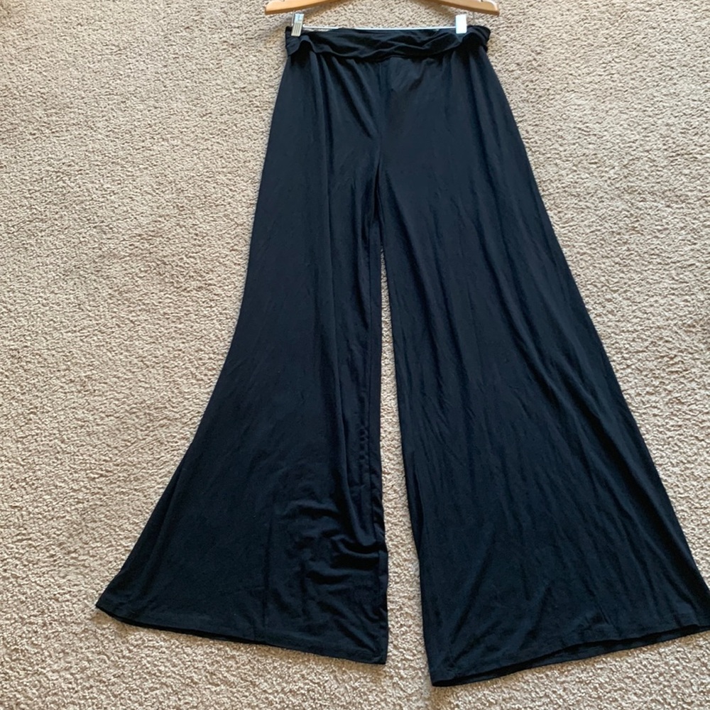 Womens 2x and 3x black palazzo pants